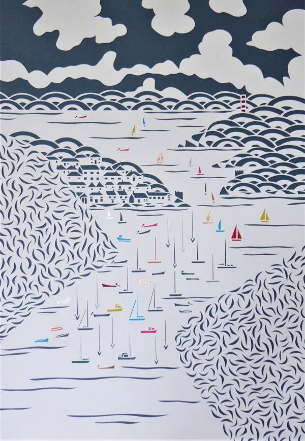 - a , Paper Sculpture by Debs Martin, measuring 59 x 41 cm (H x W) framed at 78 x 60 cm £595